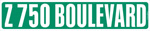 Z 750 BOULEVARD street sign